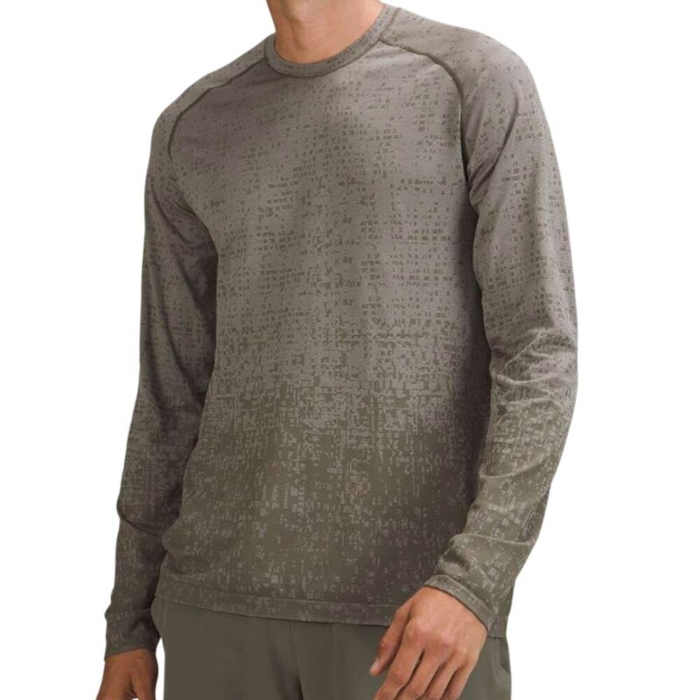 Lululemon Men’s L Green Metal Vent 2.0 Long Sleeve Athletic Workout Sporty Shirt